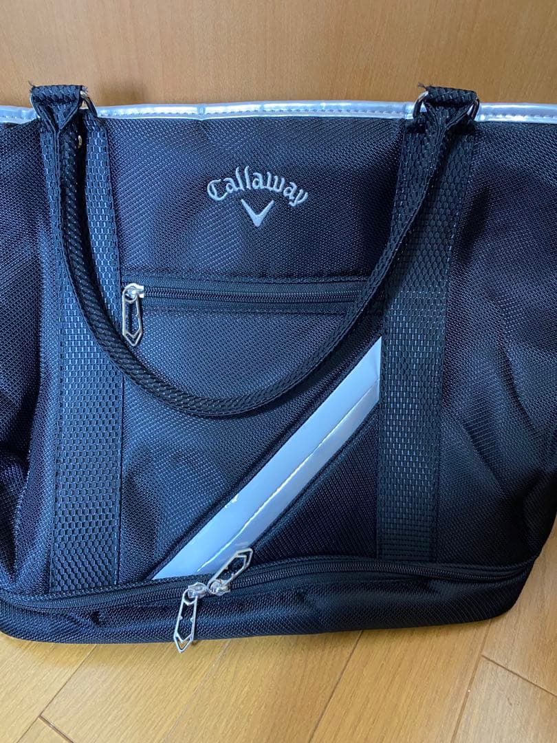 Callaway ゴルフトートバッグ シューズ入れ付き ブラック