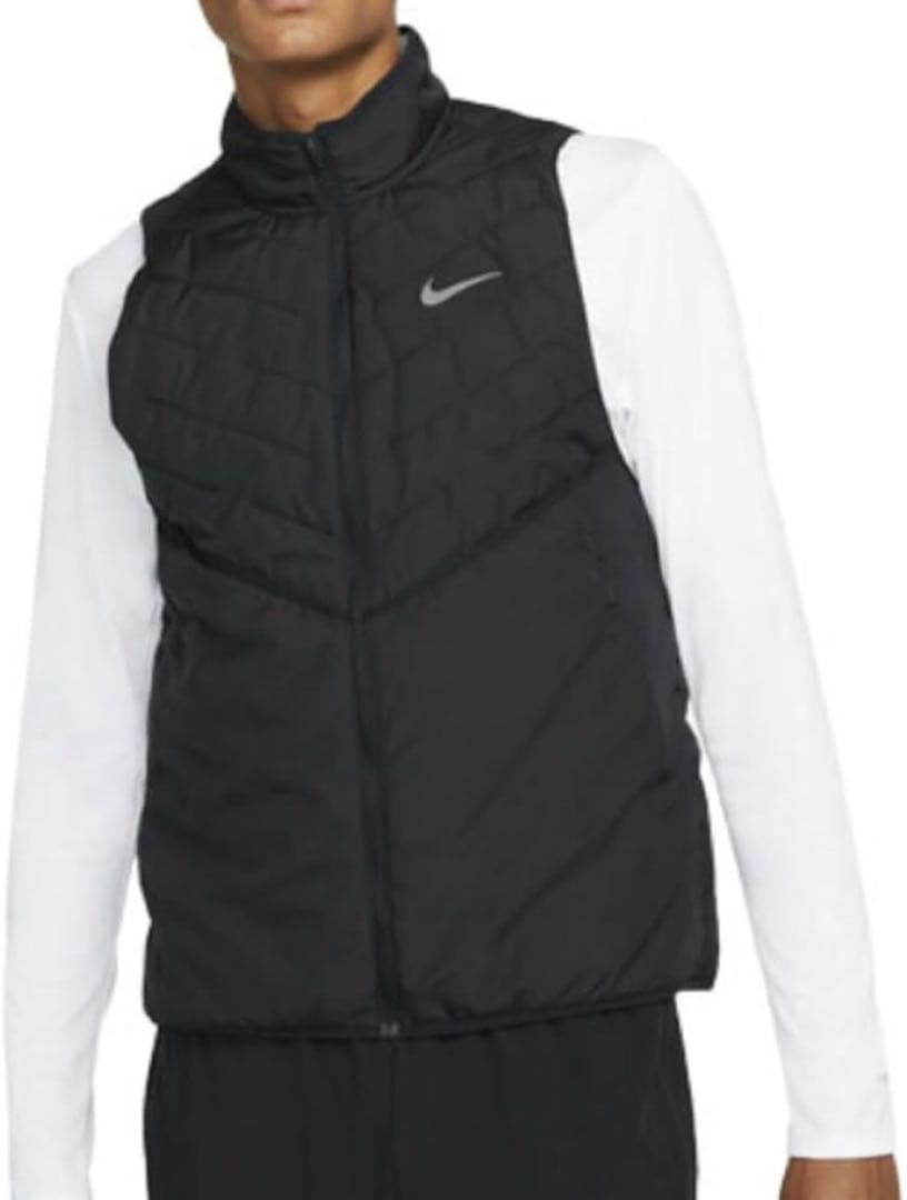 NIKE ランニングウェア ベスト 新品 メンズ アウターナイキ Lブラック