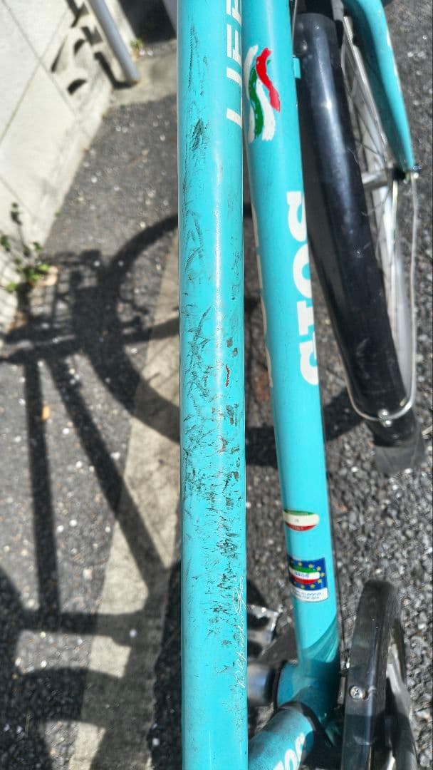 GIOS LIEBE パーツは105など各種グレードアップ！　（カゴは変更予定）