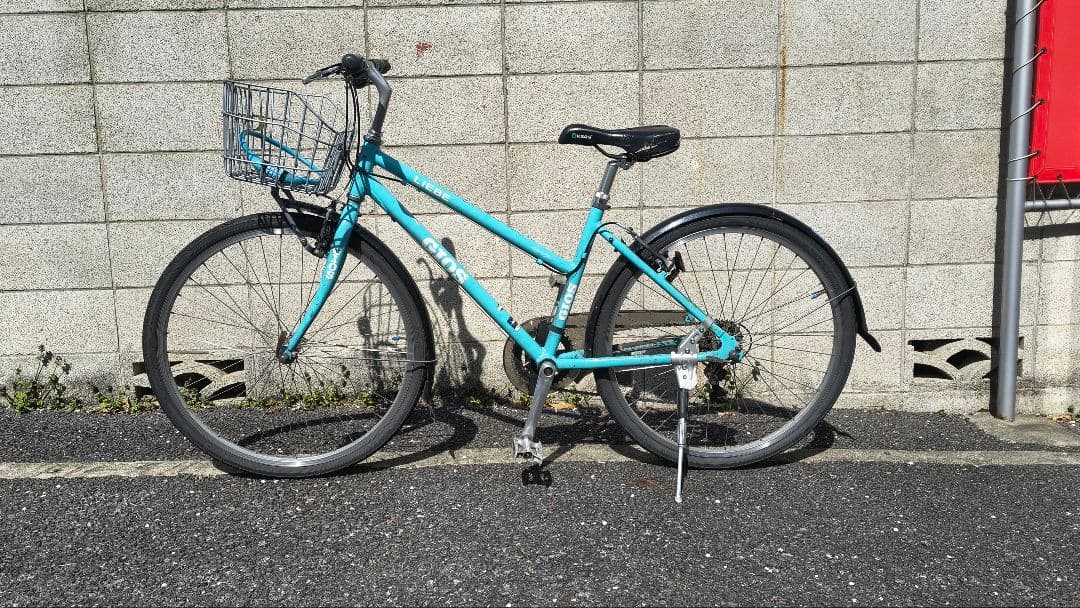 GIOS LIEBE パーツは105など各種グレードアップ！　（カゴは変更予定）