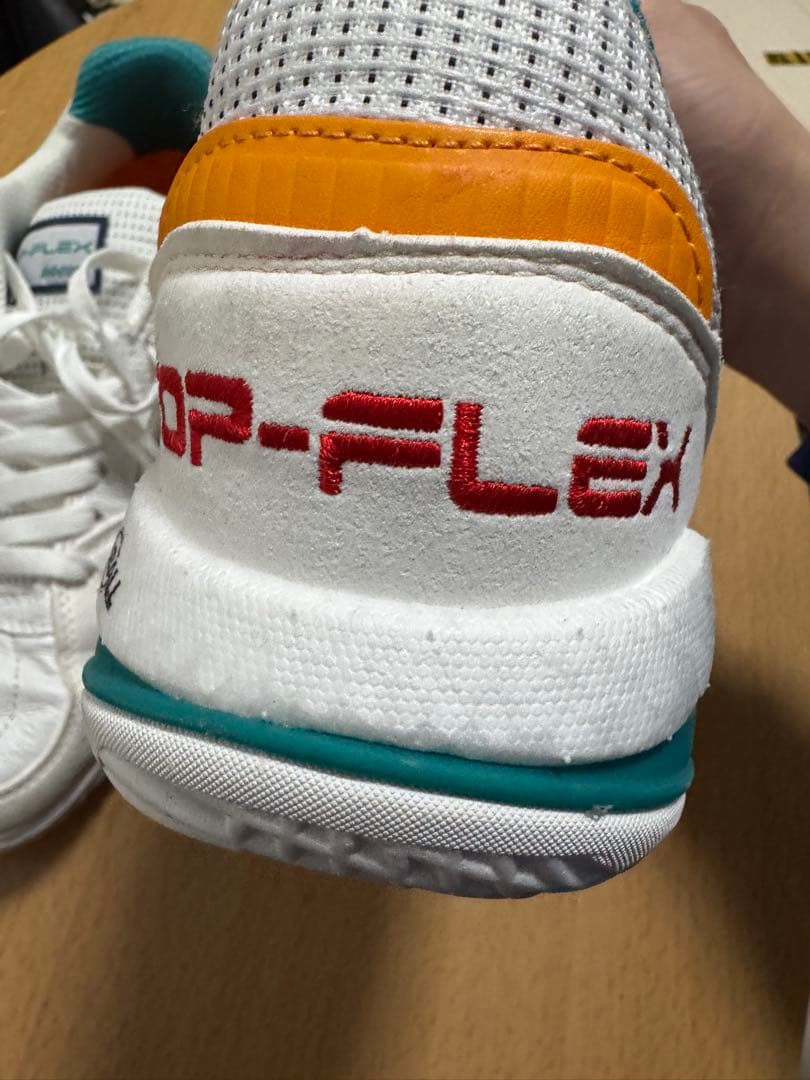 JOMA TOP FLEX フットサルシューズ ホワイト/ターコイズ