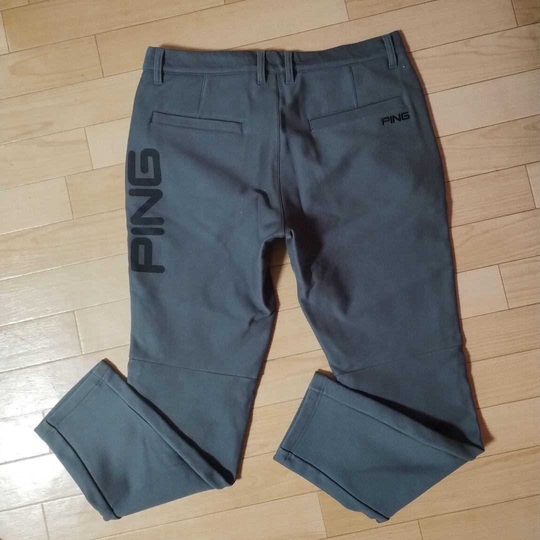 PING グレー パンツ　ゴルフ　美品　LLサイズ　シンプル