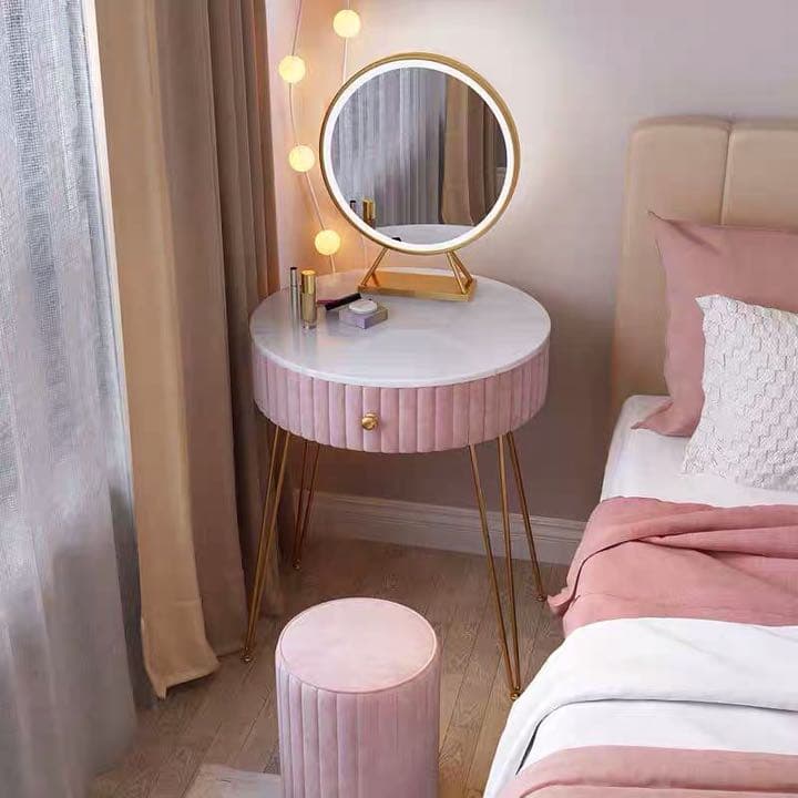 誕プレにバッチリ❣️円型オシャレドレッサー