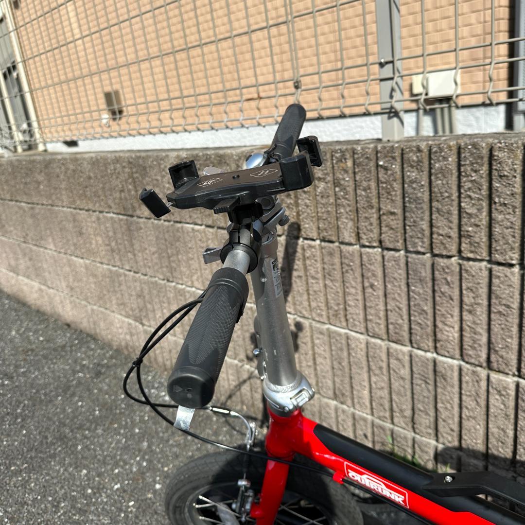 【概ね美品】LOG OUTRUNK アウトランク 折りたたみ自転車 レッド