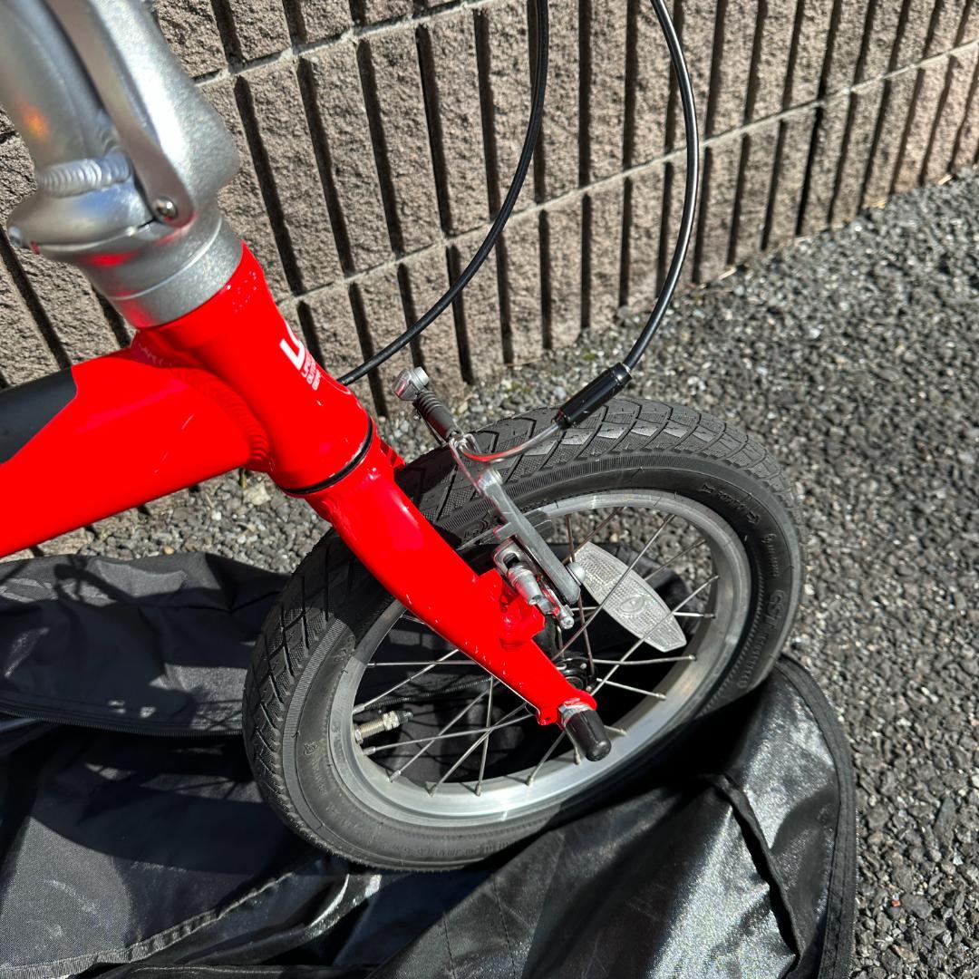 【概ね美品】LOG OUTRUNK アウトランク 折りたたみ自転車 レッド