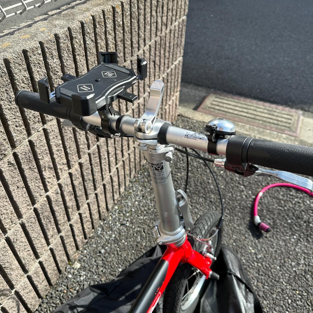 【概ね美品】LOG OUTRUNK アウトランク 折りたたみ自転車 レッド