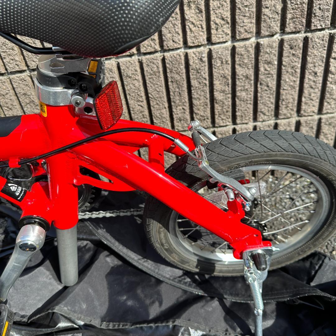 【概ね美品】LOG OUTRUNK アウトランク 折りたたみ自転車 レッド