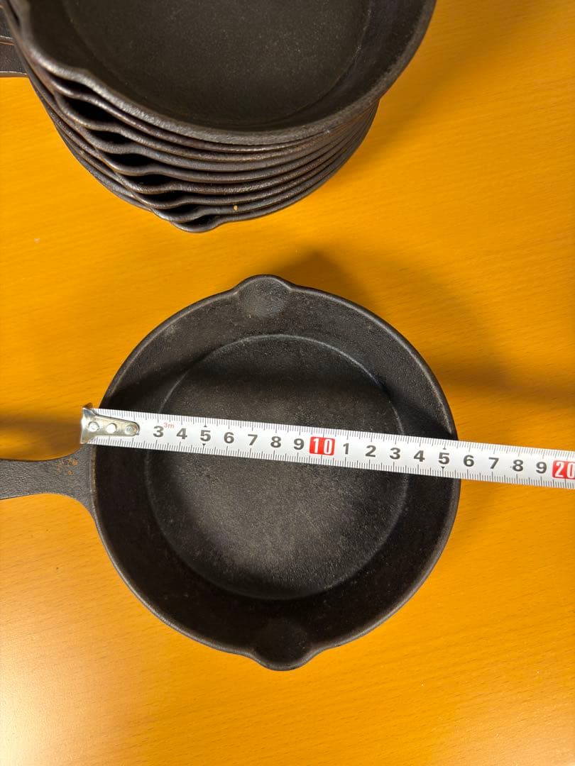 鋳鉄スキレット 10個セット 直径15cm まとめ売り