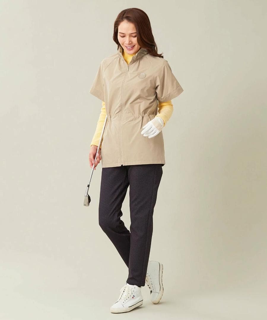 定価26950円 23区ゴルフ ブラウン 千鳥柄 ロングパンツ 春秋 Mサイズ