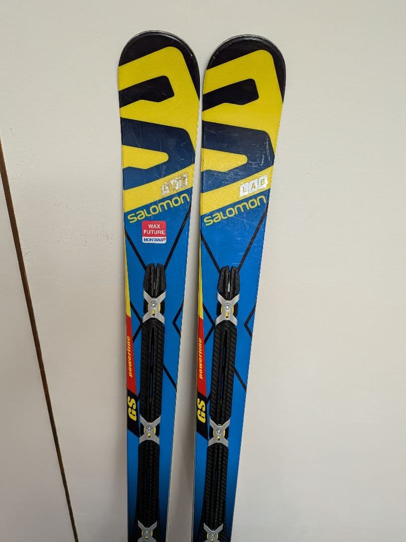 再値下げSalomon GS POWER LINE 190cm スキー板 青/黄