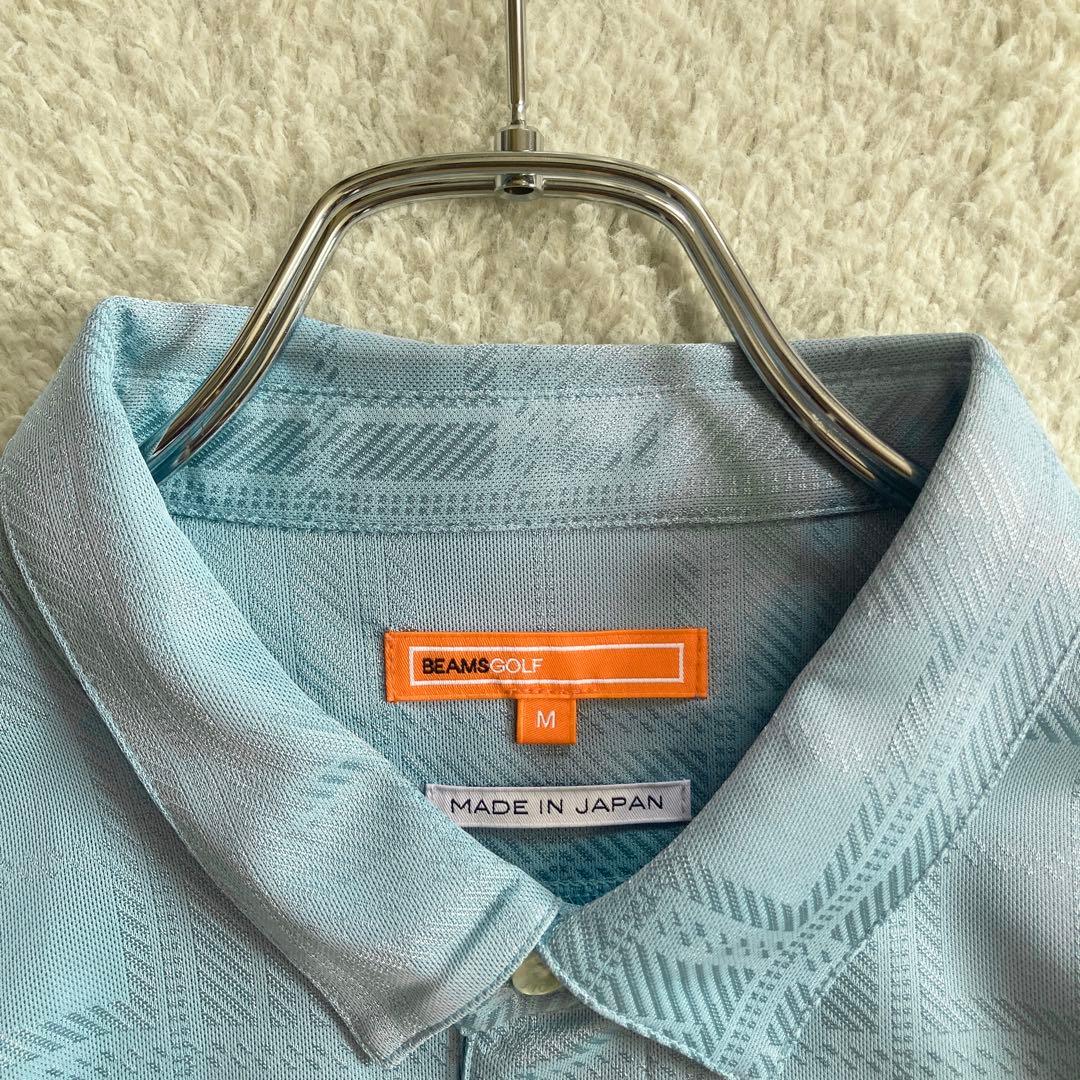 【極美品・近年モデル】BEAMS GOLF　ゴルフウェア　ポロシャツ　ロゴ刺繍