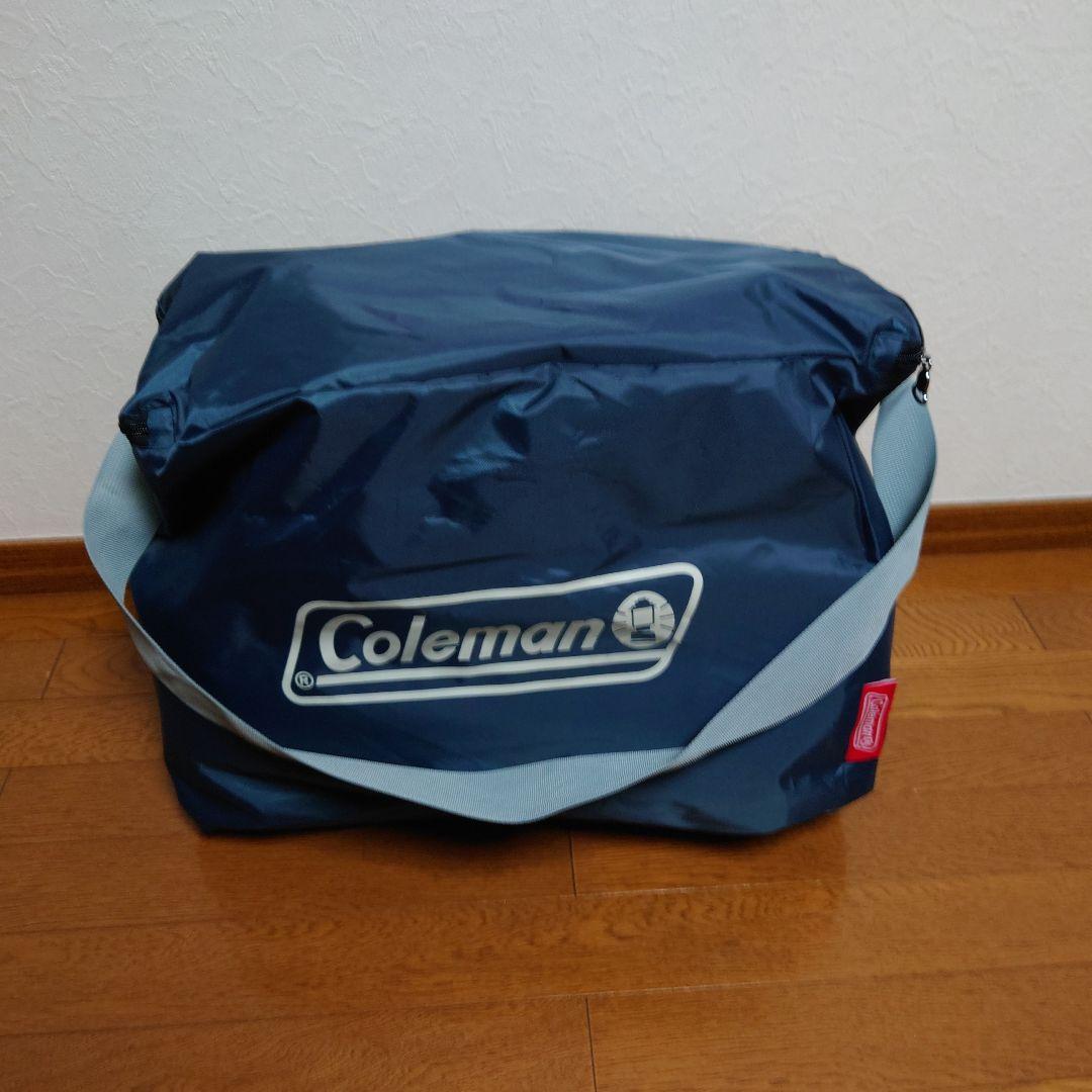 Coleman キャンプ用寝袋 ネイビー 収納バッグ付き