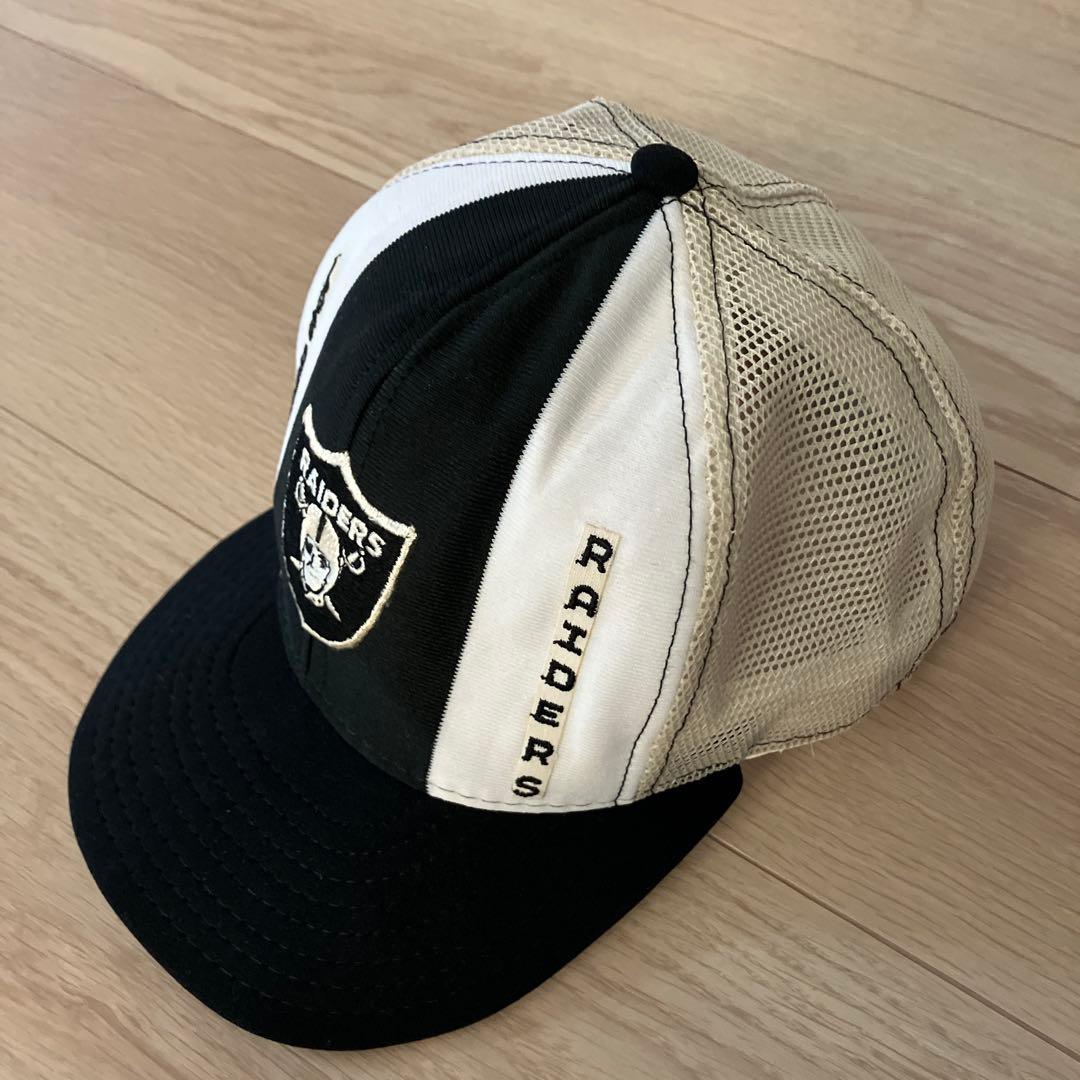 LOS ANGELES RAIDERS キャップAJDラッキーストライプ 80s
