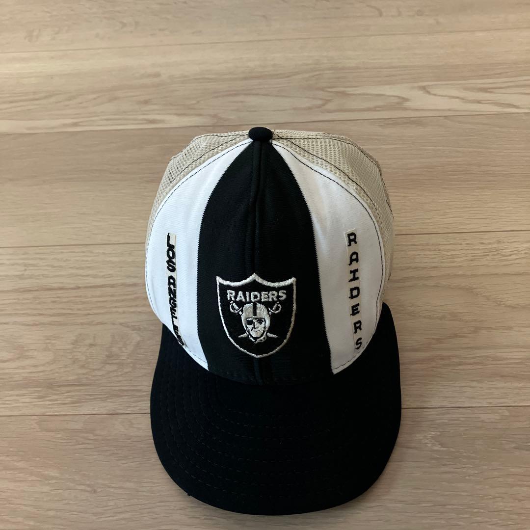 LOS ANGELES RAIDERS キャップAJDラッキーストライプ 80s