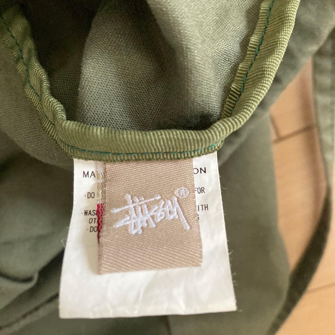 STUSSY オリーブ トートバッグ