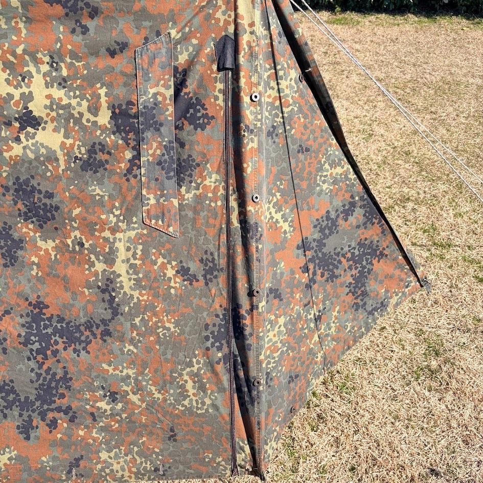 【希少】ドイツ軍 軍幕 パップテント ファスナー加工済み 2枚セット