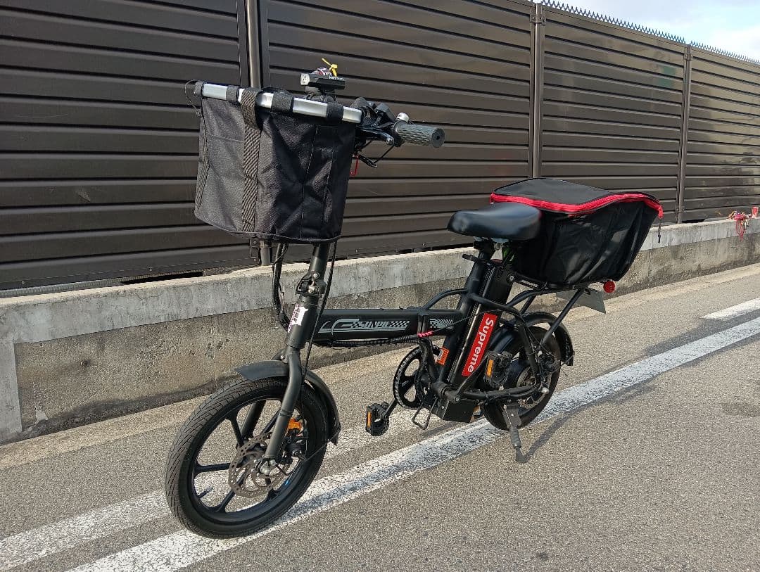 【値下げ】電動アシスト自転車折りたたみ式・SUNPIE カスタム　LED電飾