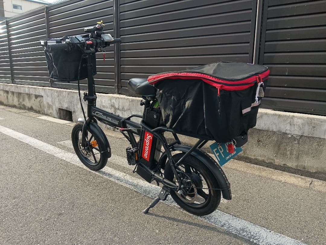 【値下げ】電動アシスト自転車折りたたみ式・SUNPIE カスタム　LED電飾