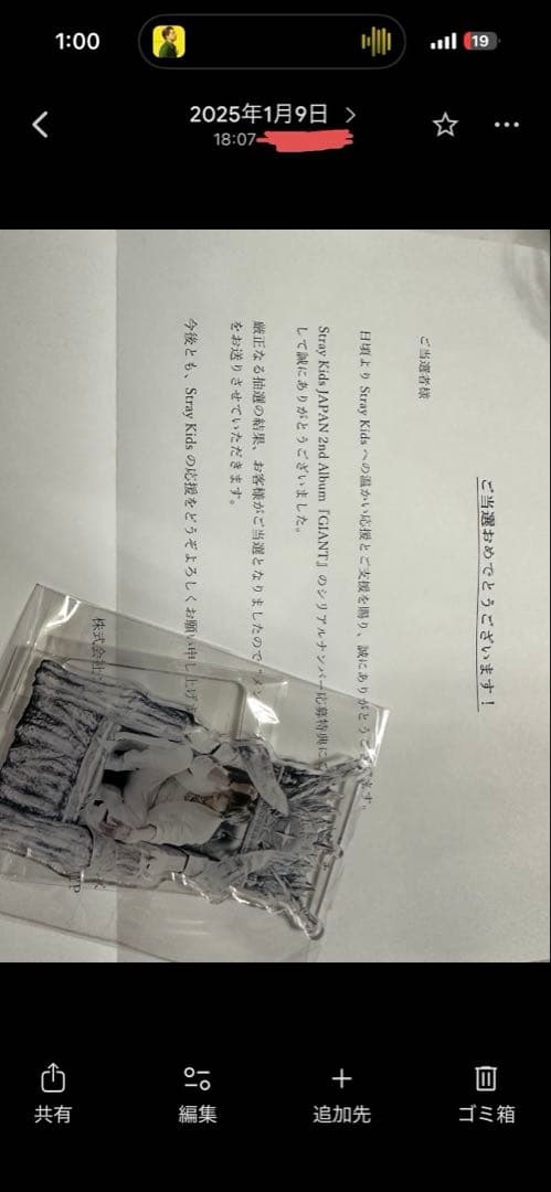 straykids Giant アイエン 当選 アクスタ