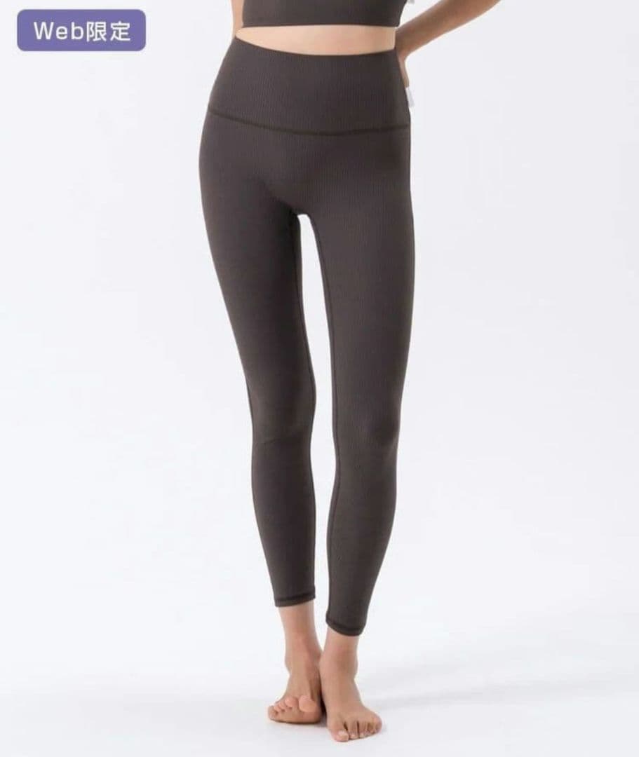 LAVA ラバ【SUKALA】ベーシックリブアクティブレギンス/エスプレッソM