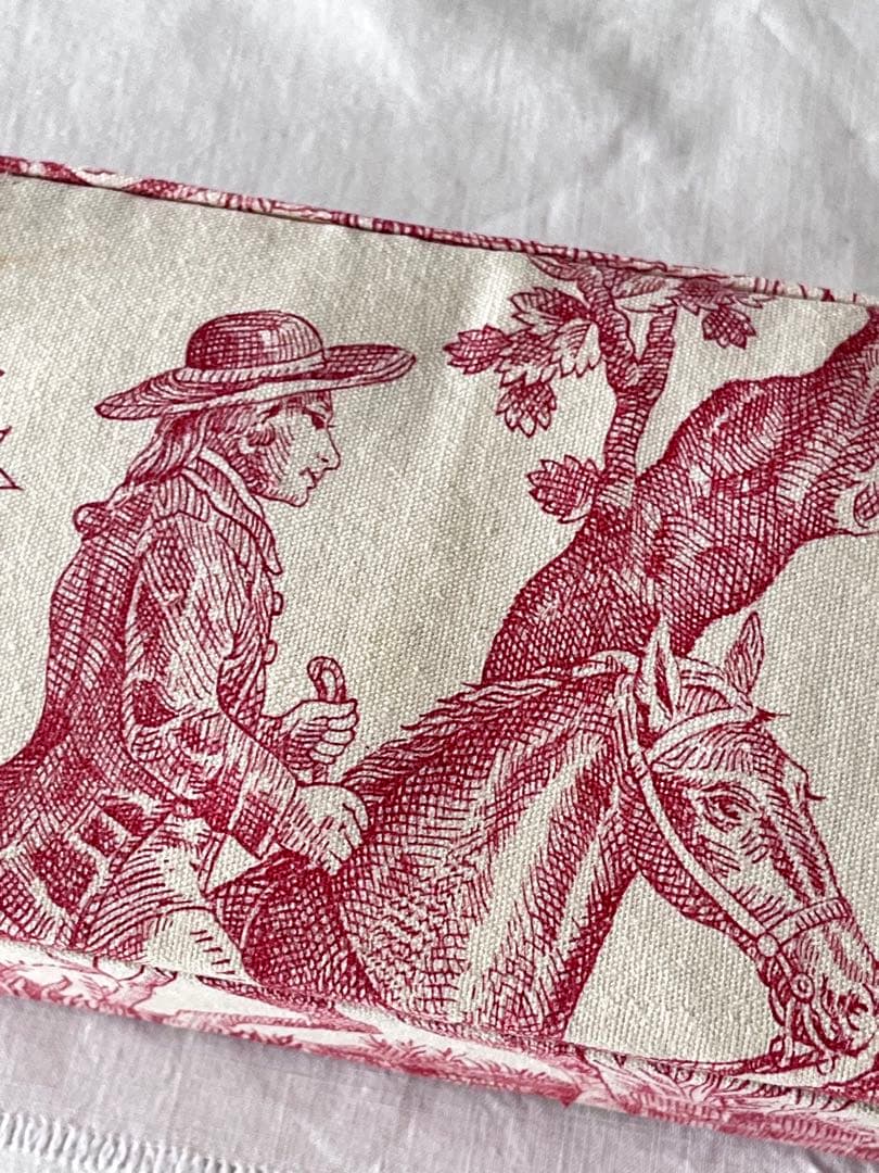 【美品】フランスアンティーク トワルドジュイ カルトナージュ[3156]
