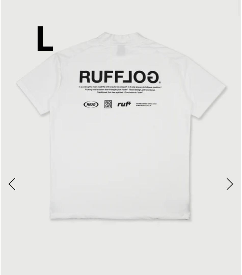 RUFFLOG ラフロッグ　モックネックシャツ ホワイト　サイズL