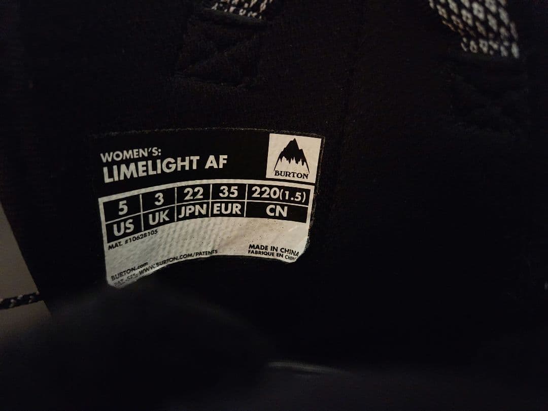 BURTON スノーボード ブーツ LIMELIGHT 22cm