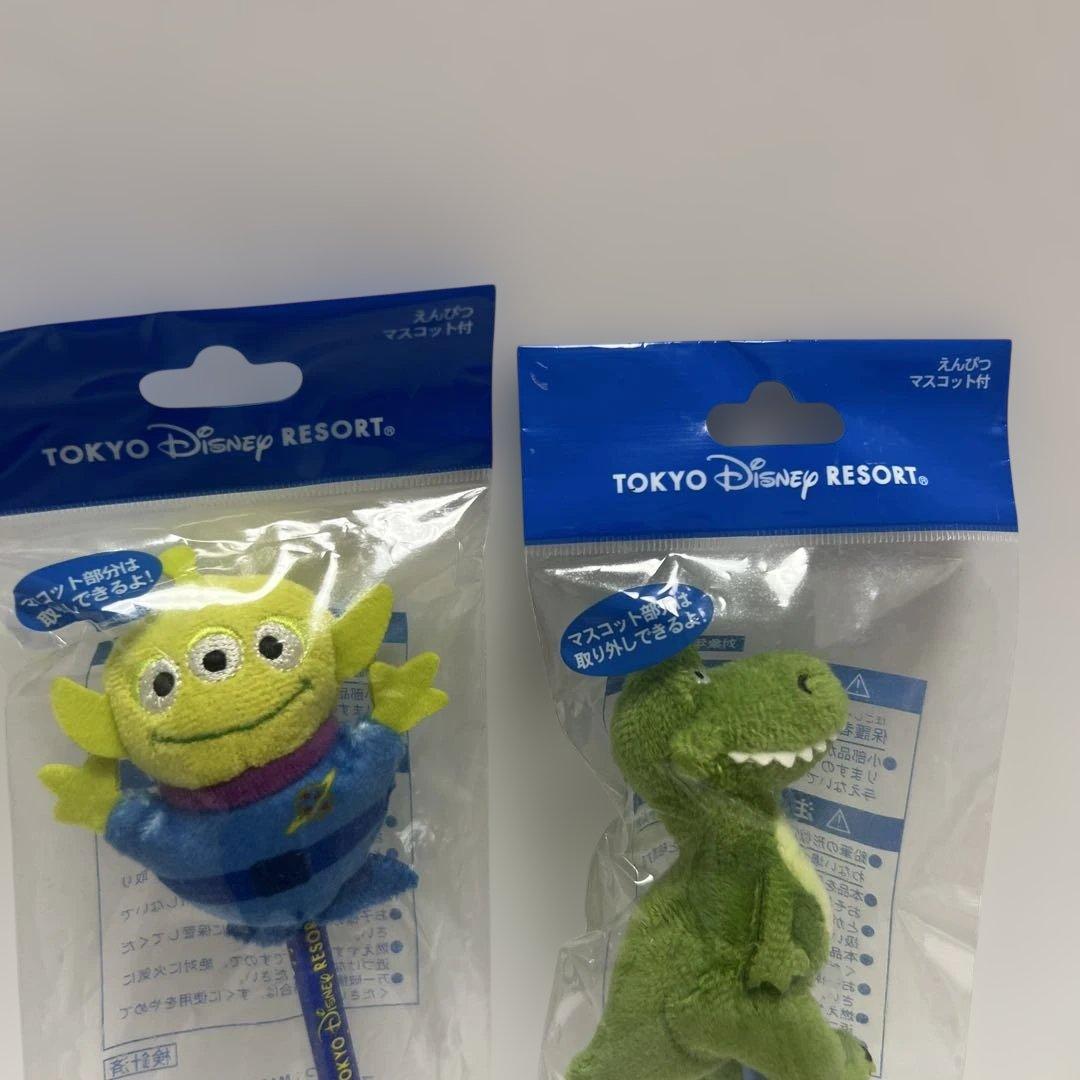 トイストーリー　リトルグリーメン　レックス　マスコット付き　えんぴつ　鉛筆