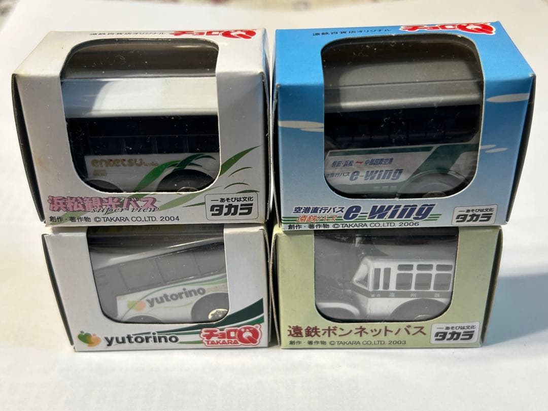 限定品　遠鉄電車、遠鉄バスチョロQ+浜名湖花博バス