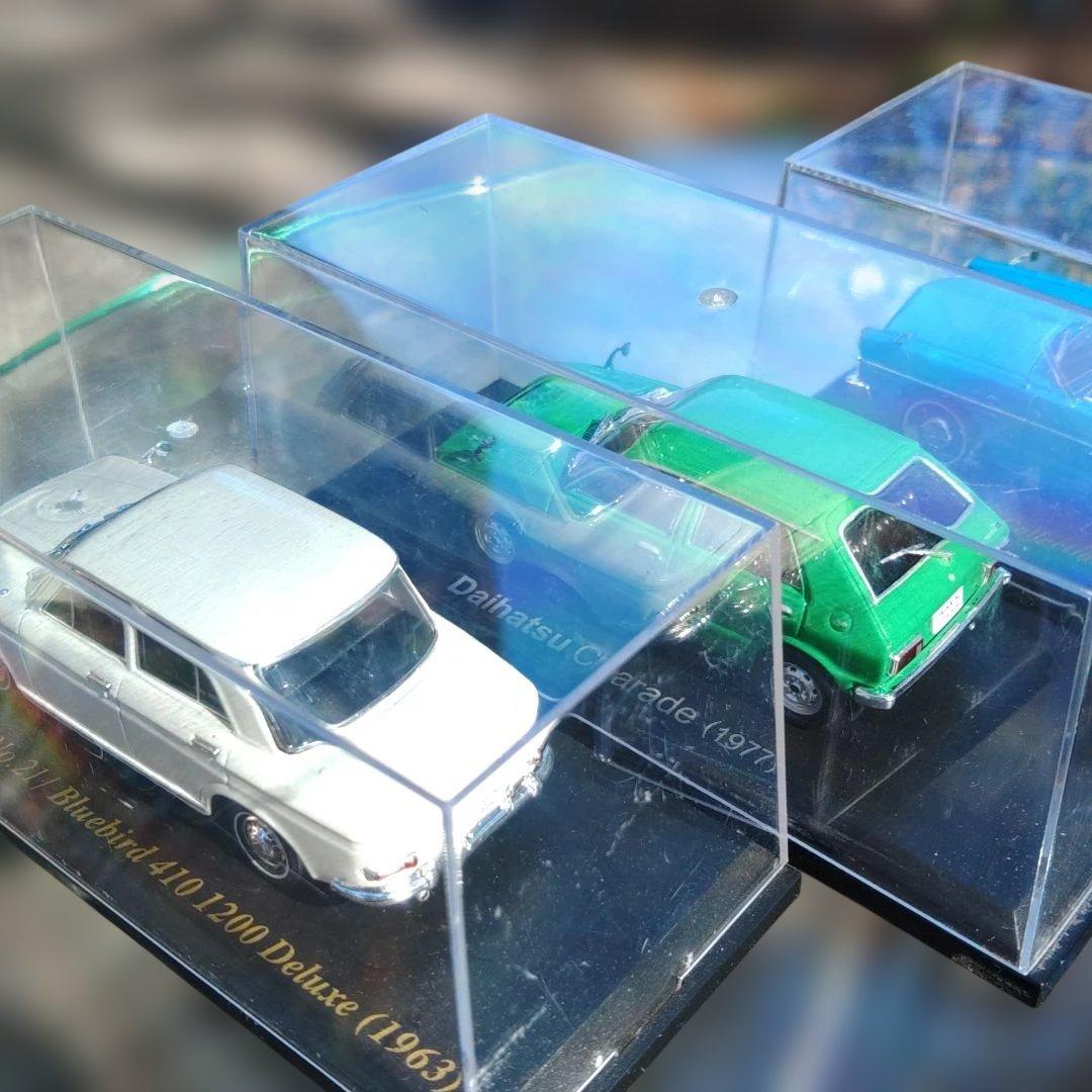 日産コレクション　ダイハツコレクション　レトロミニカー　ケース入り4個まとめて