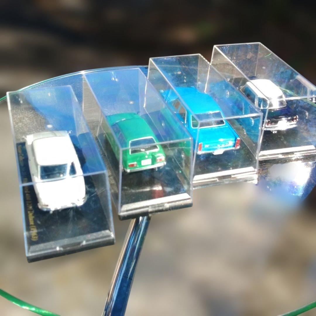 日産コレクション　ダイハツコレクション　レトロミニカー　ケース入り4個まとめて