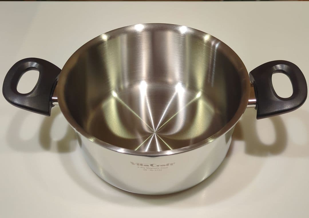 【未使用】ビタクラフト 両手鍋 20cm 3.2L 無水調理 IH対応