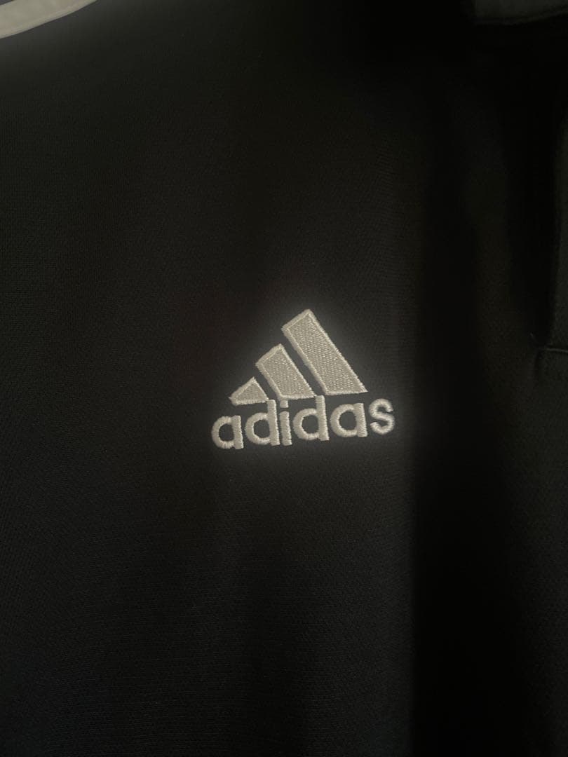 adidas JFA ポロシャツ 黒　メンズL