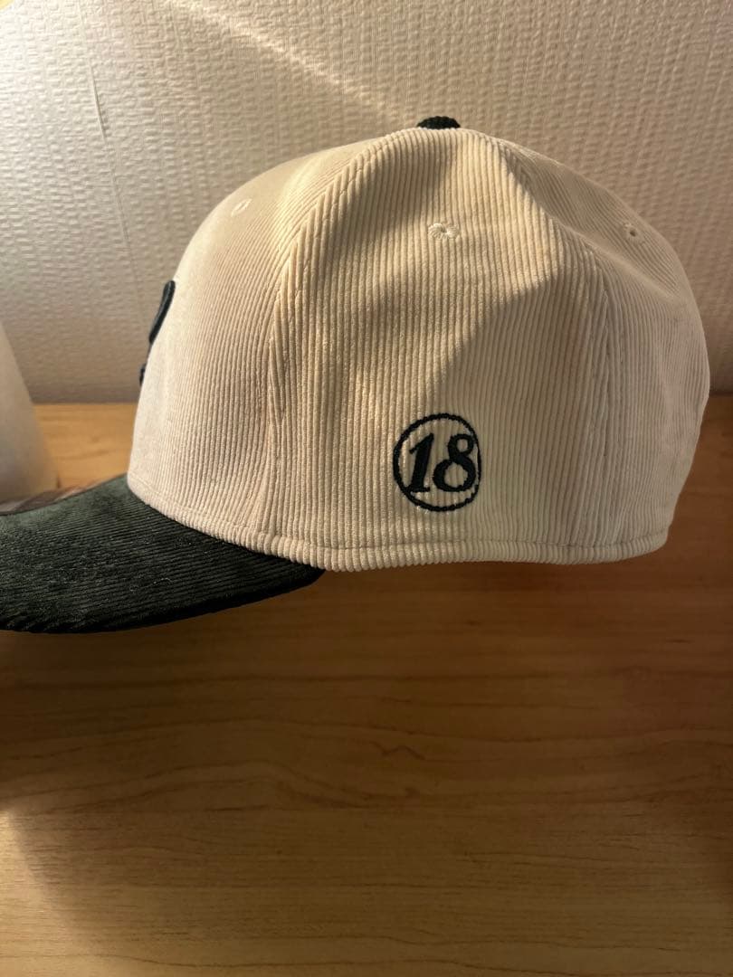 新品未使用【sanrise】モスグリーンコーデュロイキャップ M/L