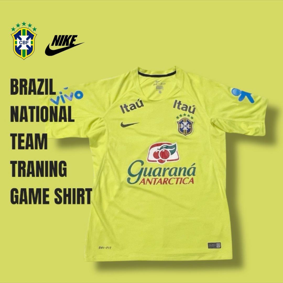 NIKE ブラジル代表 トレーニング ゲーム シャツ スポンサー 入り