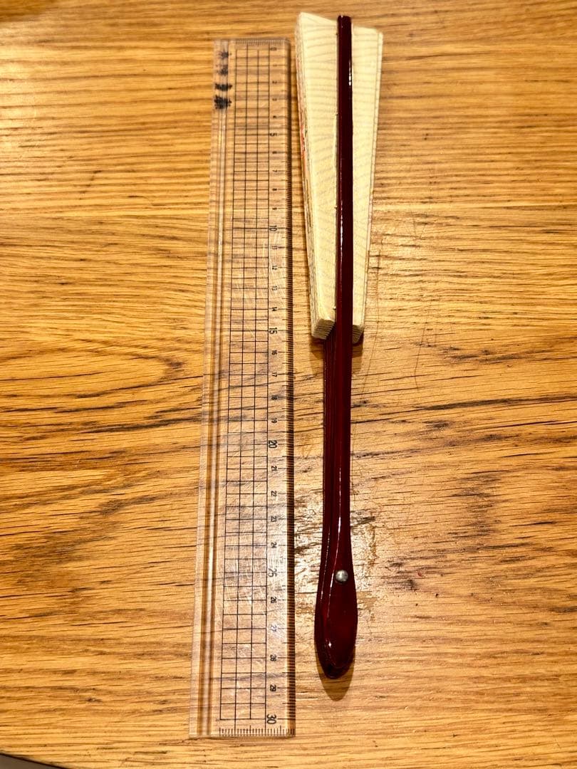 ⑪【美品】日本舞踊　踊り　練習　舞台　扇子舞扇（箱無し）クリーム色、ゴールド