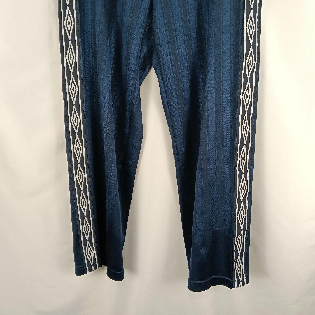 UMBRO　トラックパンツ　ジャージ　ネイビー　L　テープロゴ　B4738