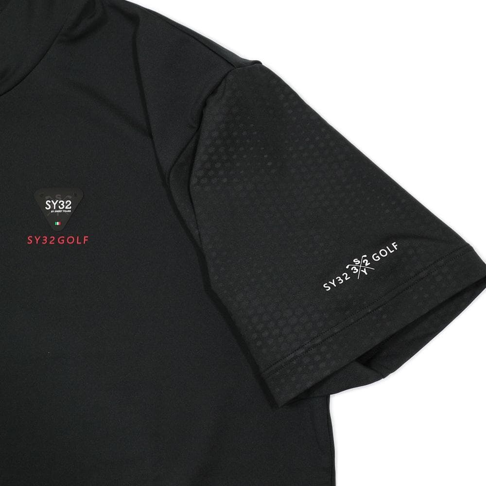 新品☆【SY32 GOLF】 G-002 EMBOSS STRETCH MOCK