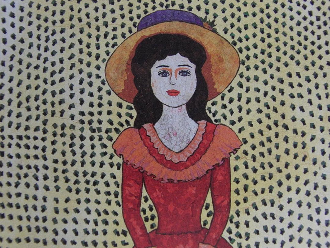 山下清、【西洋人形】、希少な額装用画集より、美品、日本人画家、新品額装付