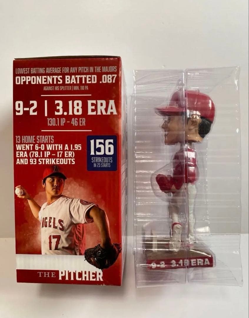 希少品　大谷翔平エンジェルス　ヒストリックシーズン記念ボブルヘッド　商品番号 1