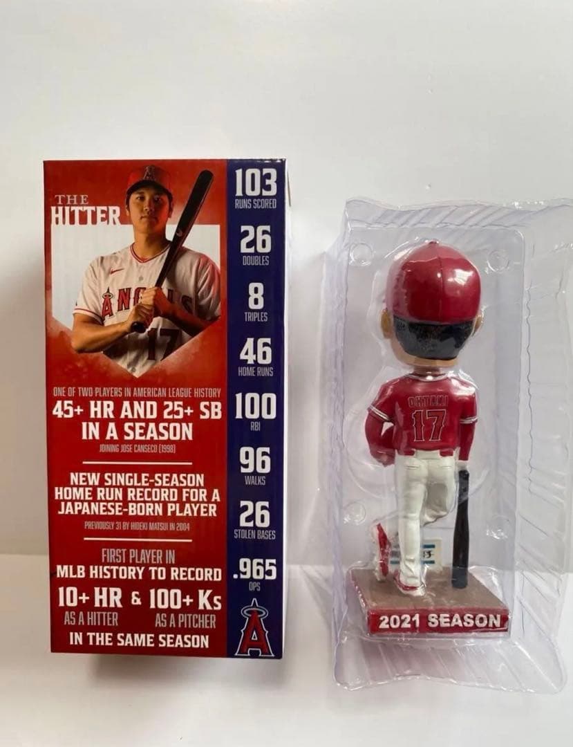 希少品　大谷翔平エンジェルス　ヒストリックシーズン記念ボブルヘッド　商品番号 1