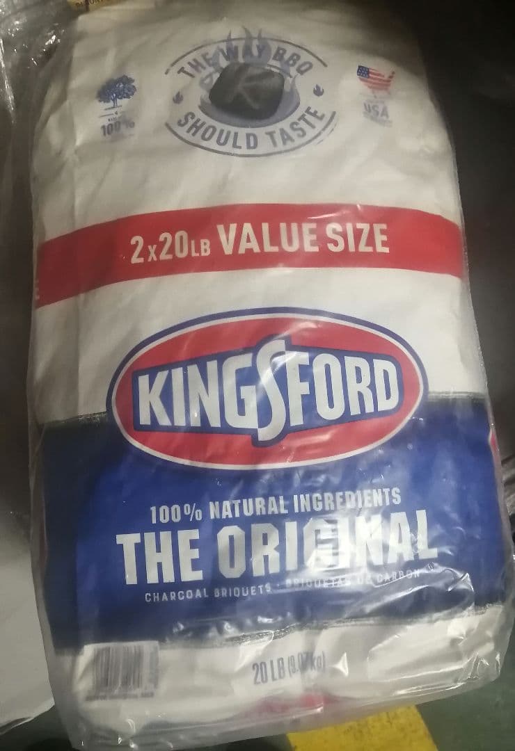 キングスフォード チャコール バーベキュー用　大容量 9.07kg×2袋