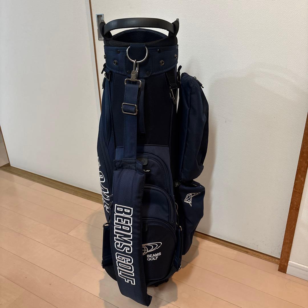BEAMS GOLF/エイトハーフ キャディバッグ ネイビー