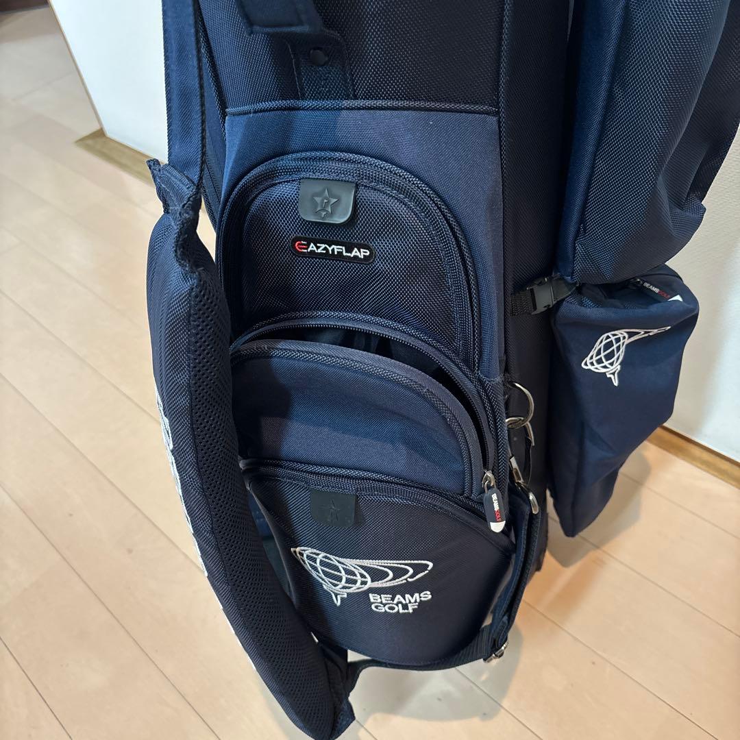 BEAMS GOLF/エイトハーフ キャディバッグ ネイビー