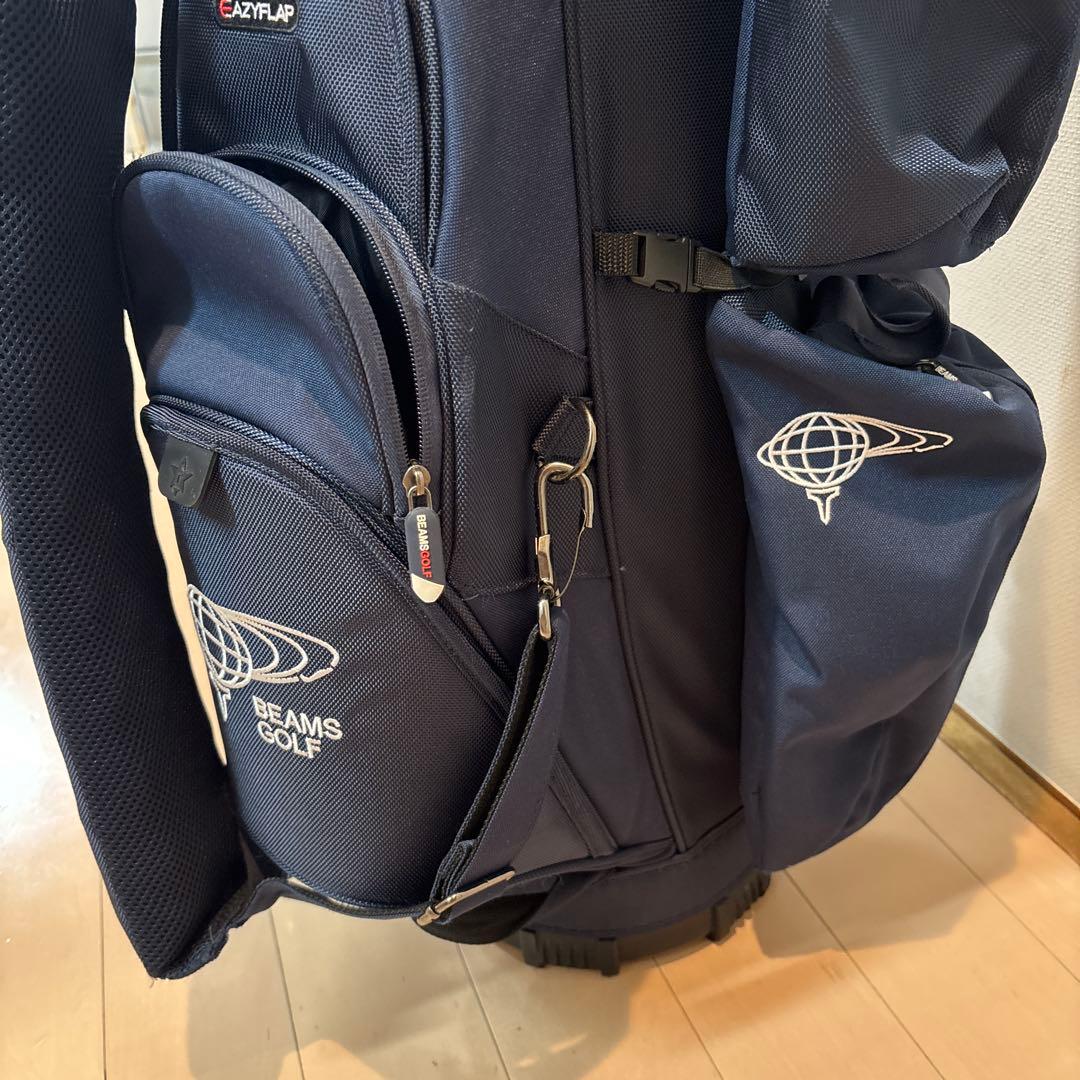 BEAMS GOLF/エイトハーフ キャディバッグ ネイビー