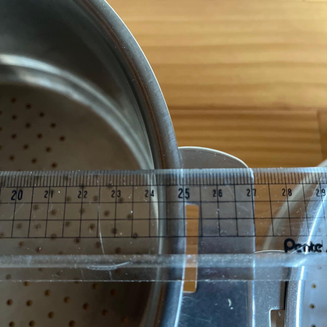 クリステル鍋ステンレス蒸し器 大小セット