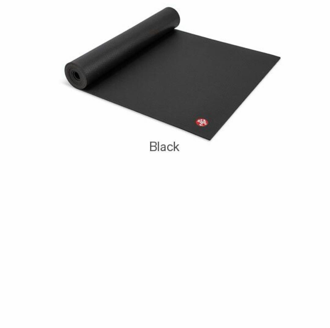 ブラック ヨガマット 滑り止め加工