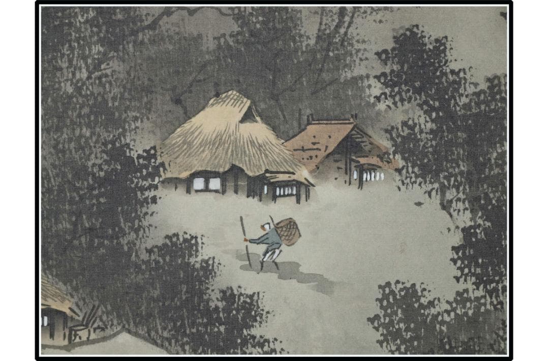 時代の掛軸 肉筆保証　蔵整理不用品処理　日本 美术品 X1038C15-1