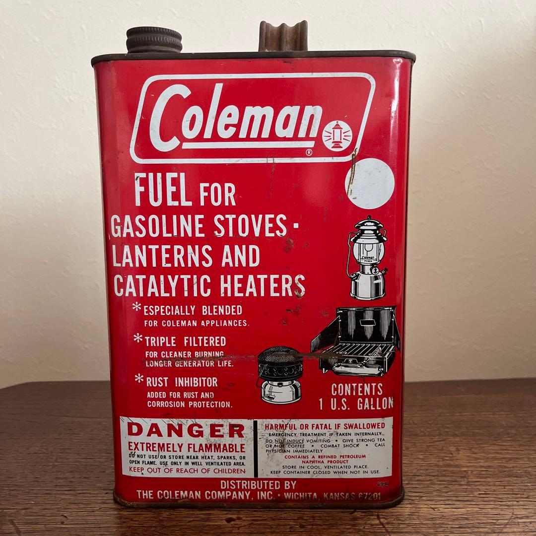 ヴィンテージ☆コールマンホワイトガソリン缶☆