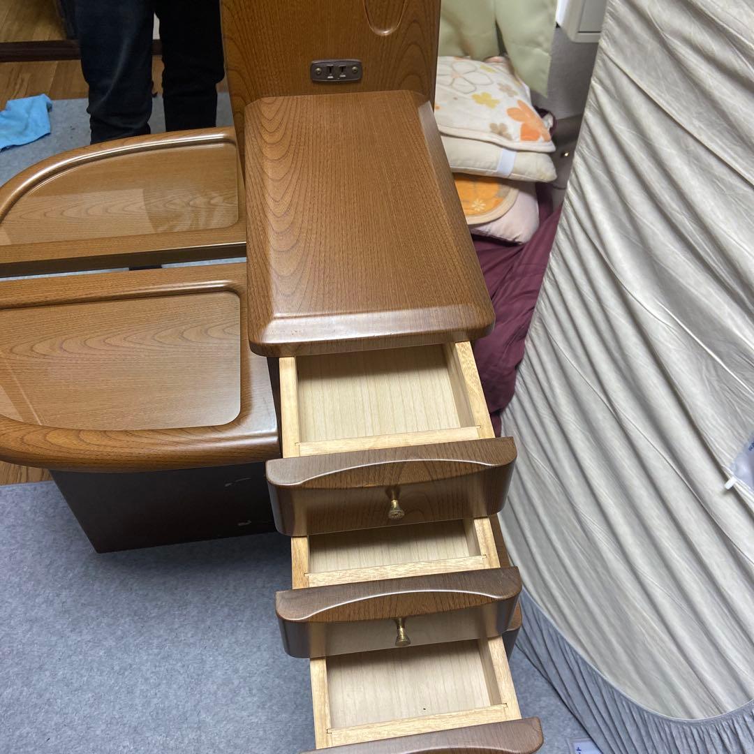 木製ドレッサー／鏡台、姿見　椅子付き